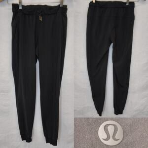 Lululemon Pant Jogger Women's 4 Black Tie Waist Cinch Bottom #W5631